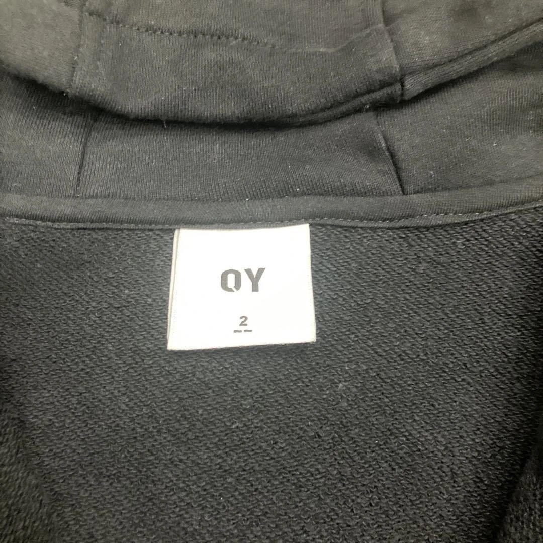 OY ジップアップパーカー　ブラック L〜XL