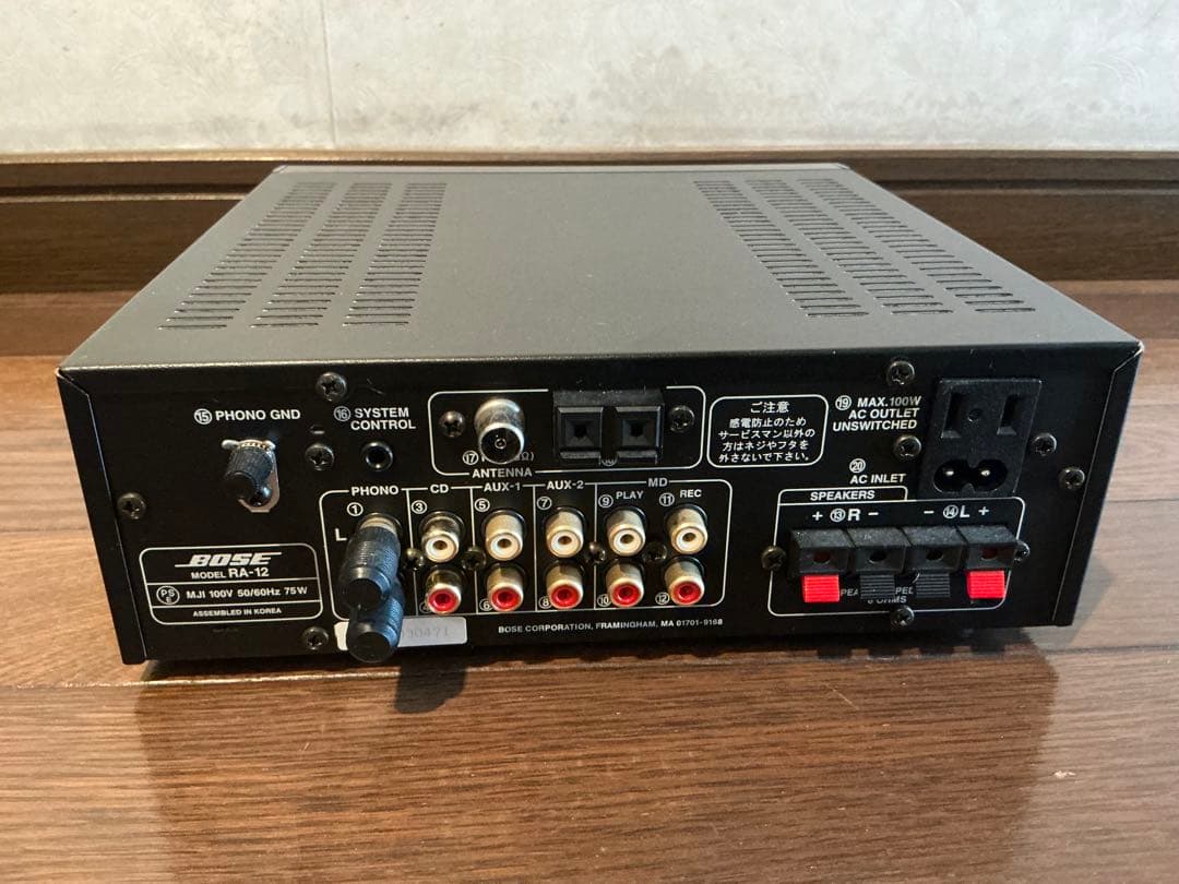 BOSE RA-12 作動良好　説明書　アンテナ付　24時間以内発送