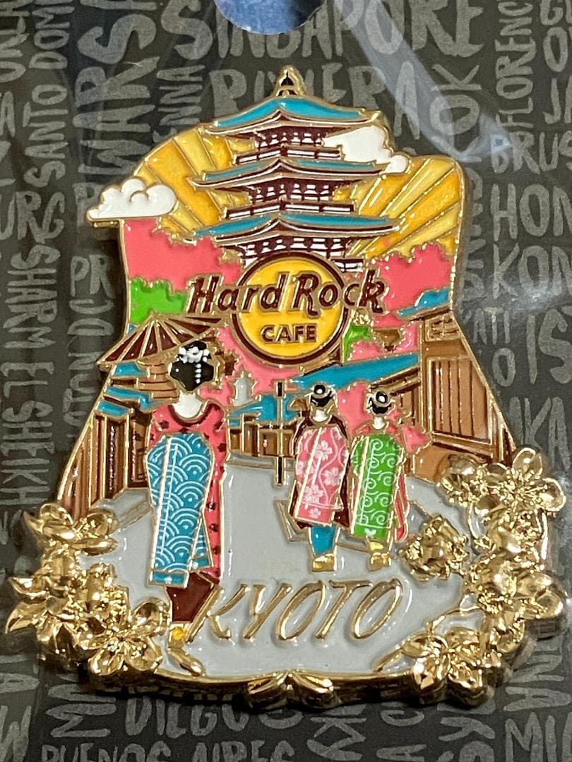 値下☆祇園京都♥オープニング・ピン☆ブラック等5点セット【花街・舞妓】ギター