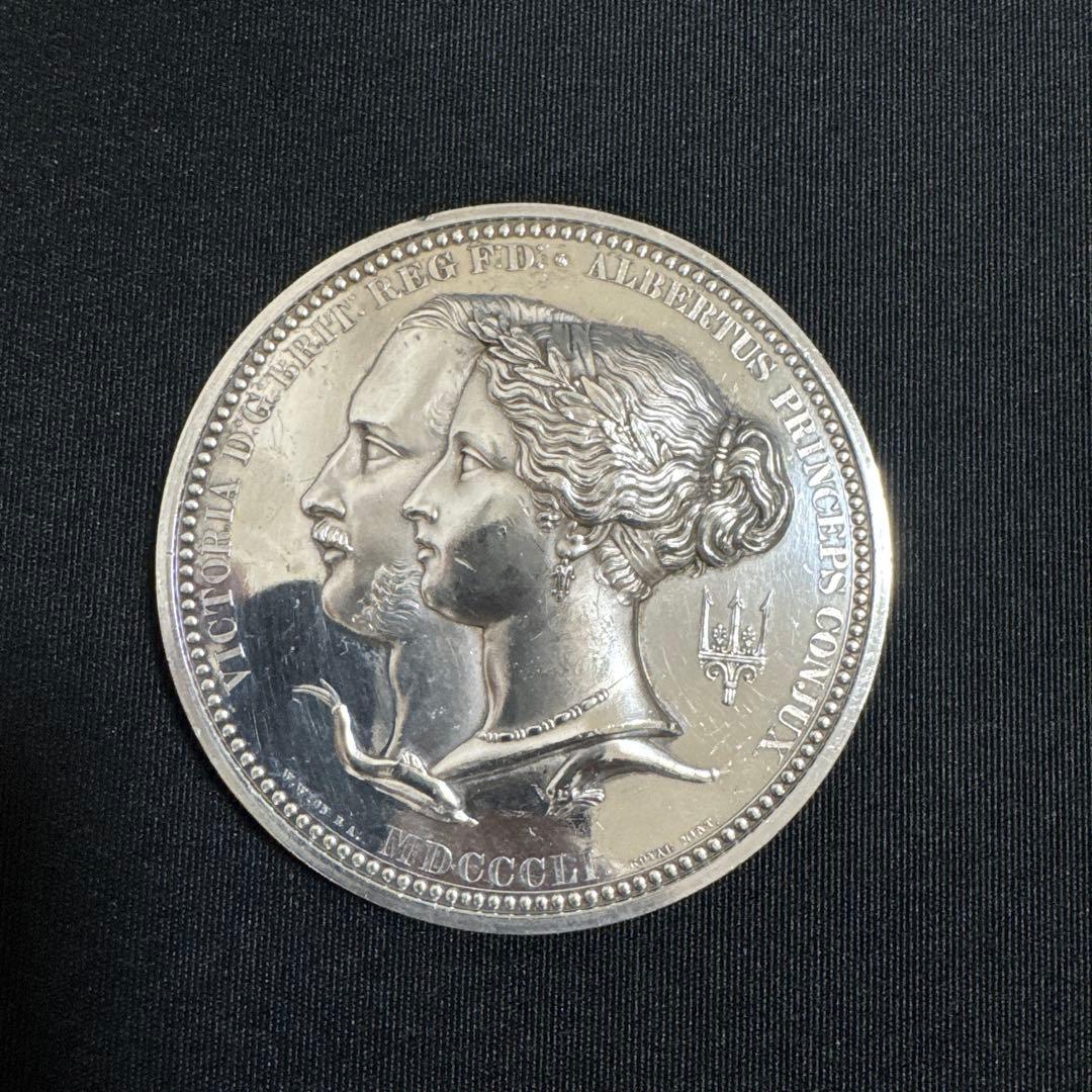 太*郎様 銀製・1851年イギリス ロンドン万博 銀メダル212g