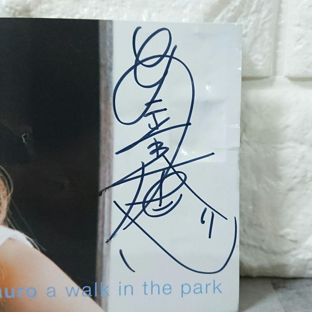 激レア 安室奈美恵 直筆サイン入り CD a walk in the park