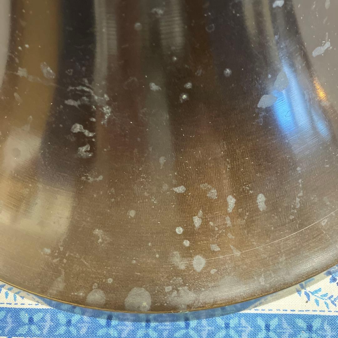 華道道具　花器　銅製　唐銅ラッパ型　花器　ダンボール箱　S385KD2