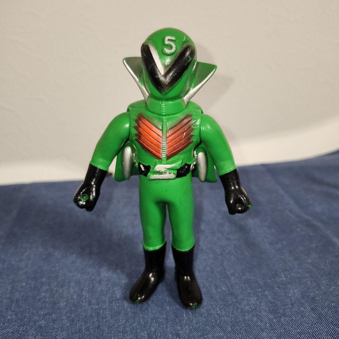 ゴレンジャー　ソフビ　当時物　5体セット　モモレンジャー　腕取れ　1体オマケ付き