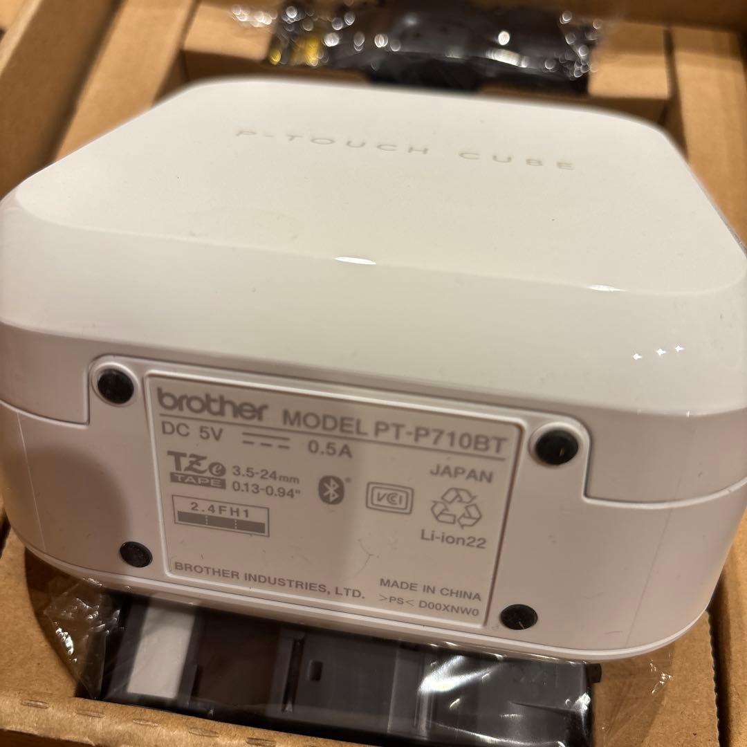 新品brother P-TOUCH CUBE PT-P710BT&テープカセット