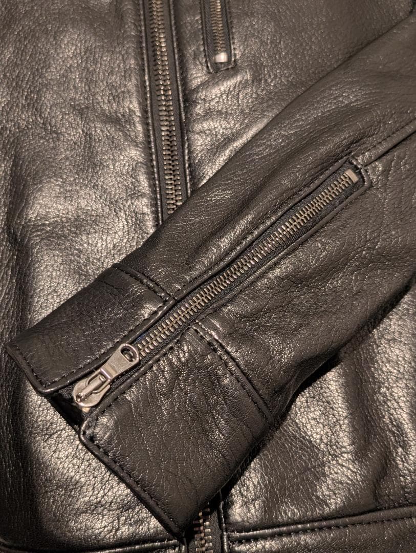 定価18万 junhashimoto ディアスキン インナー ライダース 鹿革