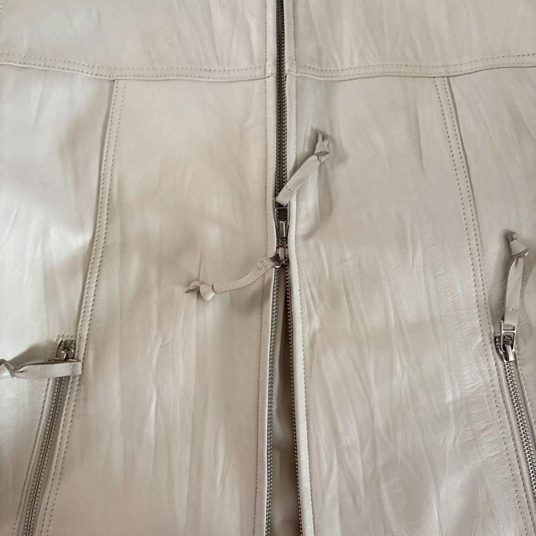 【希少✨】オールド ユニクロ 本革 ラムレザー シングルライダース ジャケット