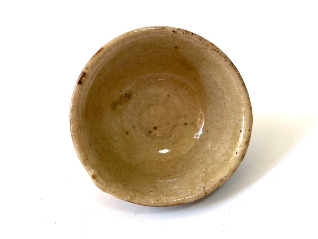 陶芸家　濱田庄司　？　赤絵　柿釉　鉄釉　杯　ぐい呑　酒器　箱なし　民藝　民芸