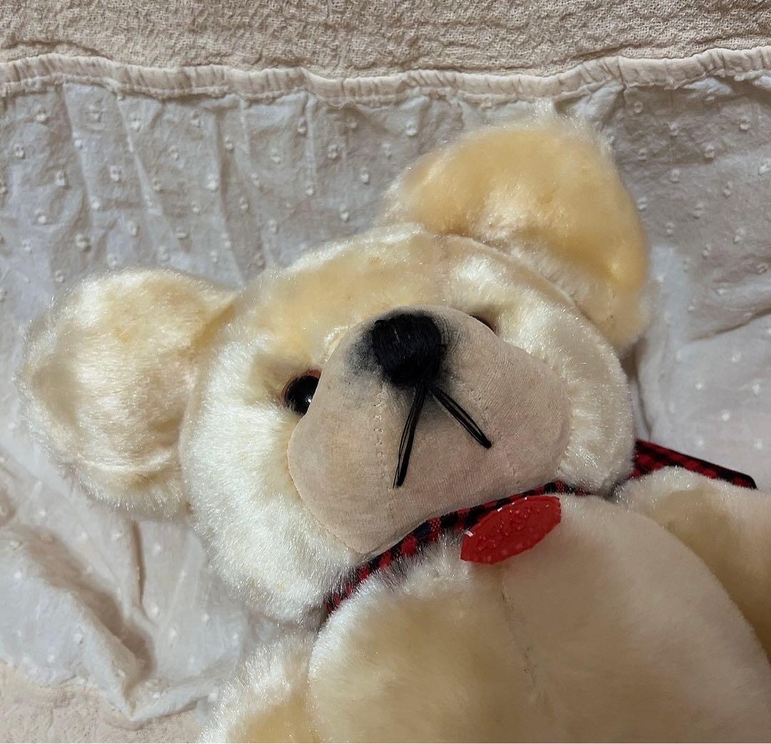 箱付き　当時物　昭和レトロ　ぬいぐるみ　くま　人形　テディベア　レトロ