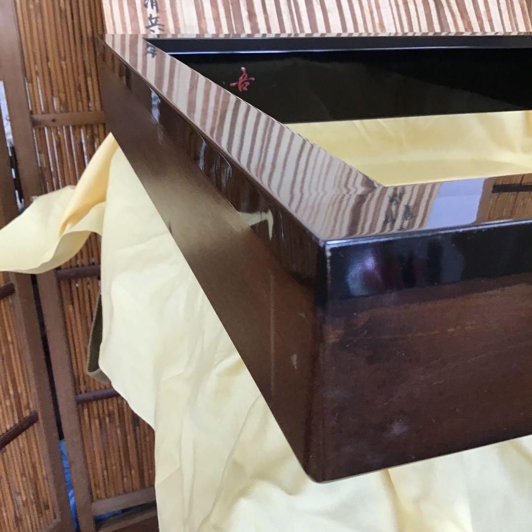 茶道具 炉縁 真塗 炉縁 利休型  N278RB