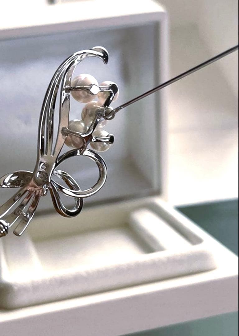 MIKIMOTO シルバーブローチ　花束 人気完売　現行品