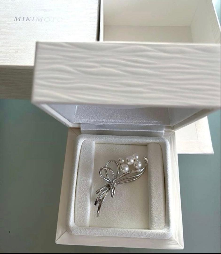 MIKIMOTO シルバーブローチ　花束 人気完売　現行品