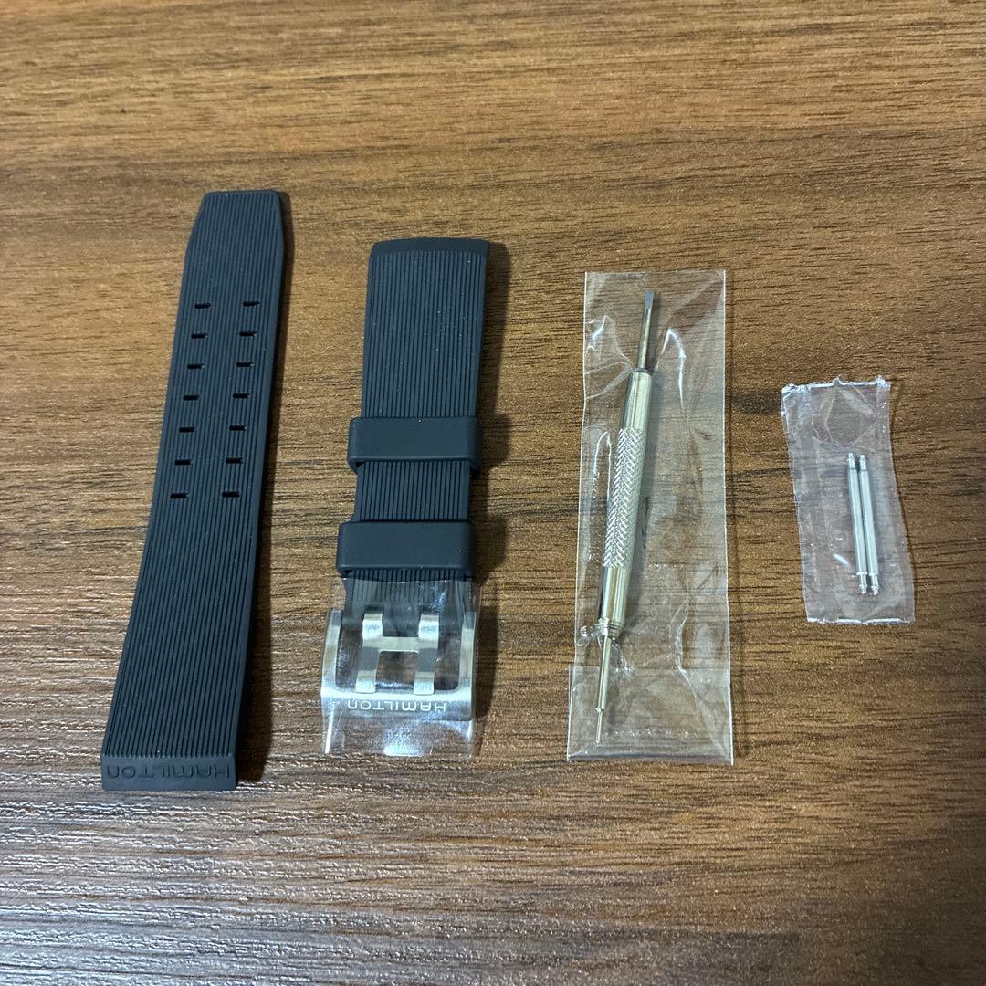 ハミルトン純正バンド ベルト品番　H600785106 バネ棒と工具付き