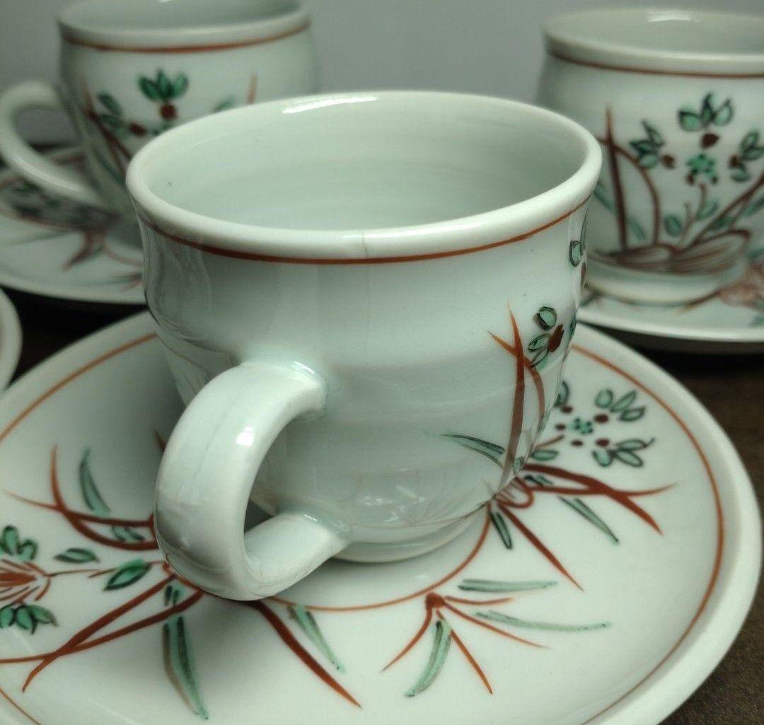 広永窯(坪島土平) 食器セット＆在銘 呉須赤絵 カップ＆ソーサー 4客セット