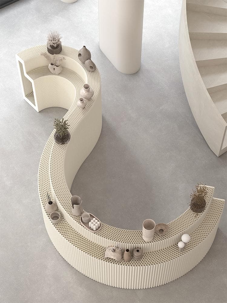 ペーパー陳列台ディスプレイラック長さ2-3ｍ高さ118㎝幅64㎝展示台店舗用品