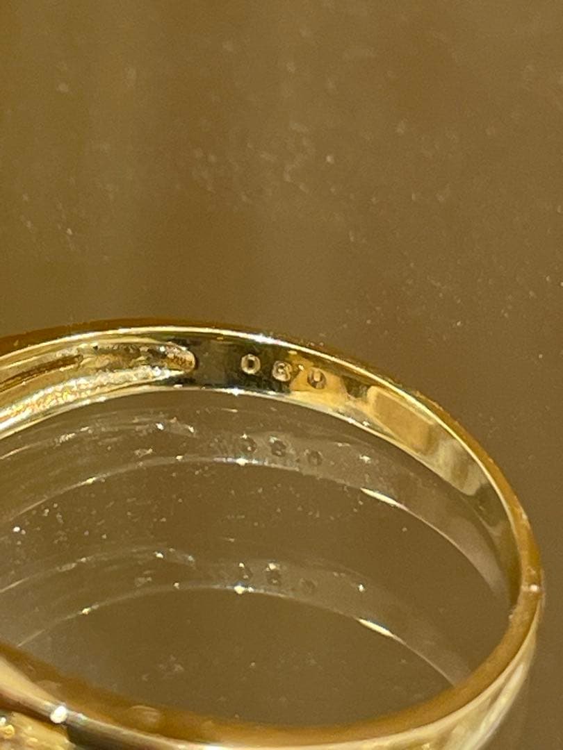 【新品】K18ダイヤモンド0.30ctリング＋サイズ直し