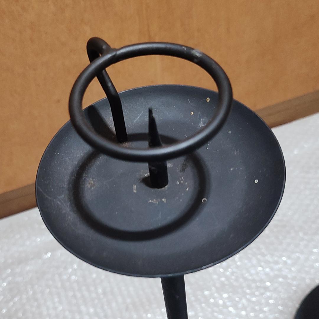 アンティーク 燭台 鉄製 骨董