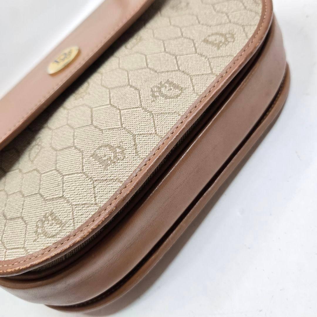 極美品 Christian Dior ショルダーバッグ ハニカムトロッター