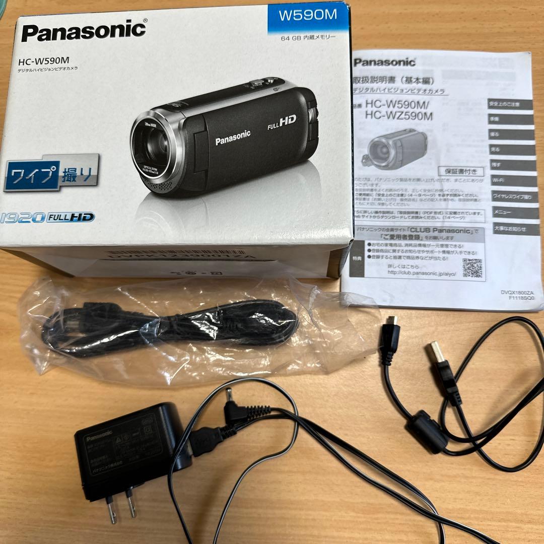 【美品】 パナソニック ビデオカメラ HC-W590M