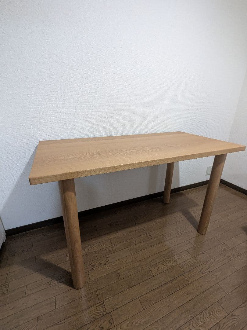 無印良品　ダイニングテーブル　板と脚でできた木製テーブル　120×60