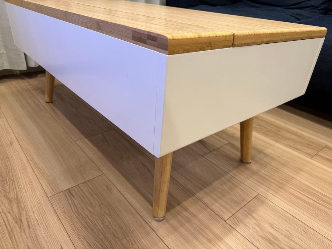 ※じゃすみんさま専用　昇降式ローテーブル　収納付き　北欧