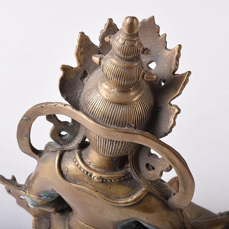 中国　古銅鍍金　チベット仏　仏像　置物　V　7770