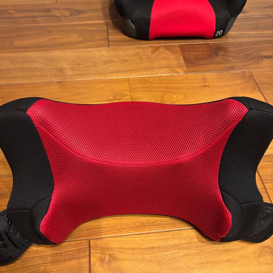 極美品 AILEBEBE ALC248 ジュニアシート スカーレットブラック