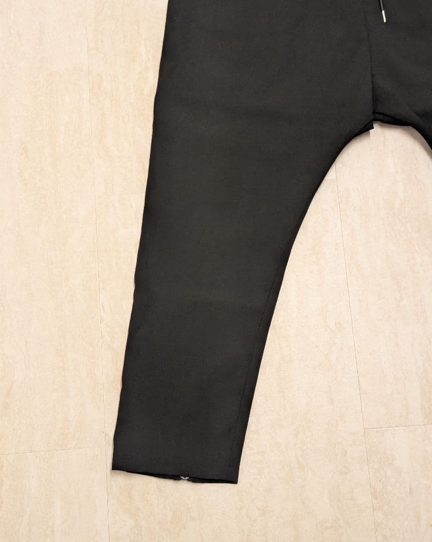PRY│Drawstring Sarouel Zip Pants【BLACK】
