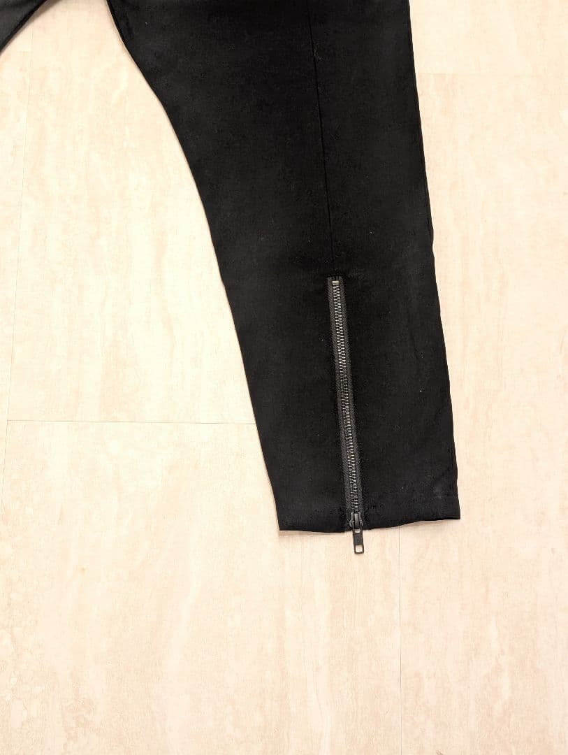 PRY│Drawstring Sarouel Zip Pants【BLACK】