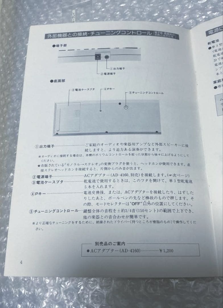 Casio PT-20☆セミアナログ式シンセサイザー☆1983年☆昭和レトロ☆