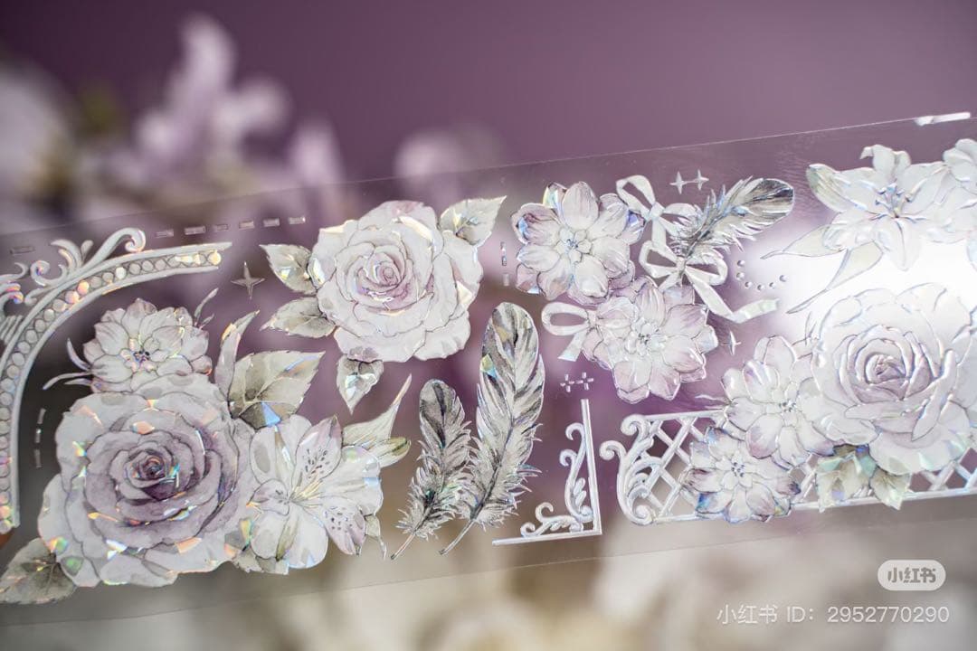 Hoshi奶芙《烟熏朦胧》海外マスキングテープ　マステ 【2089】