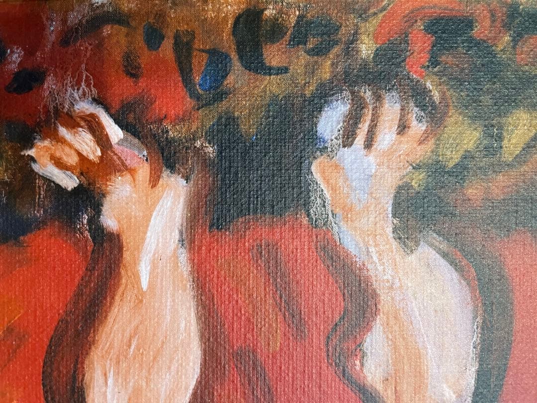 梅原龍三郎　裸婦　肉筆