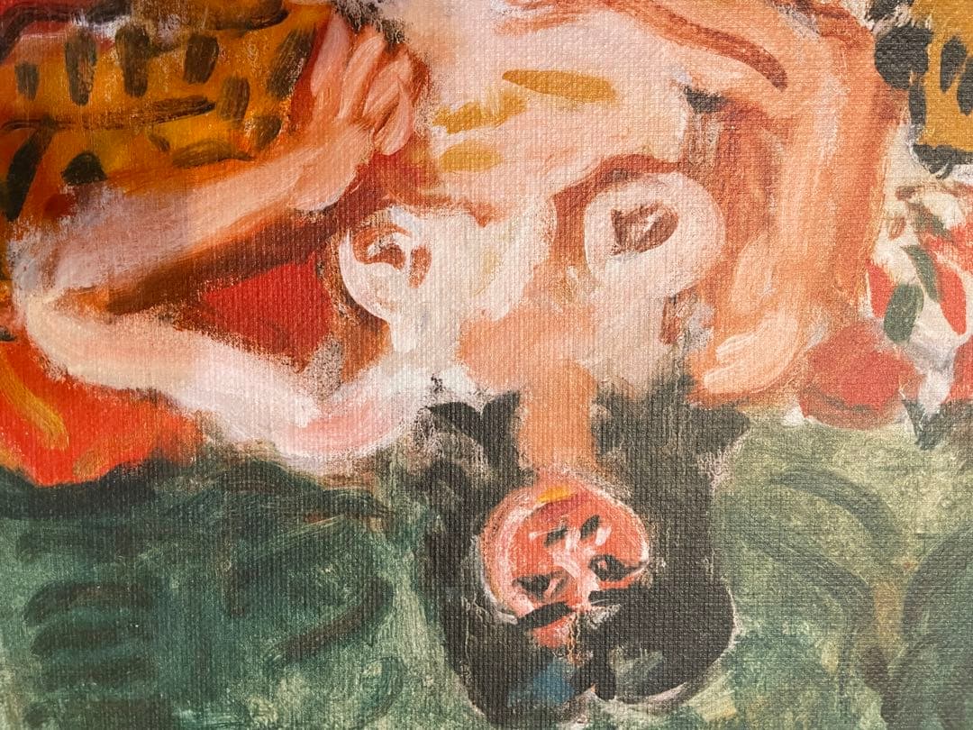 梅原龍三郎　裸婦　肉筆