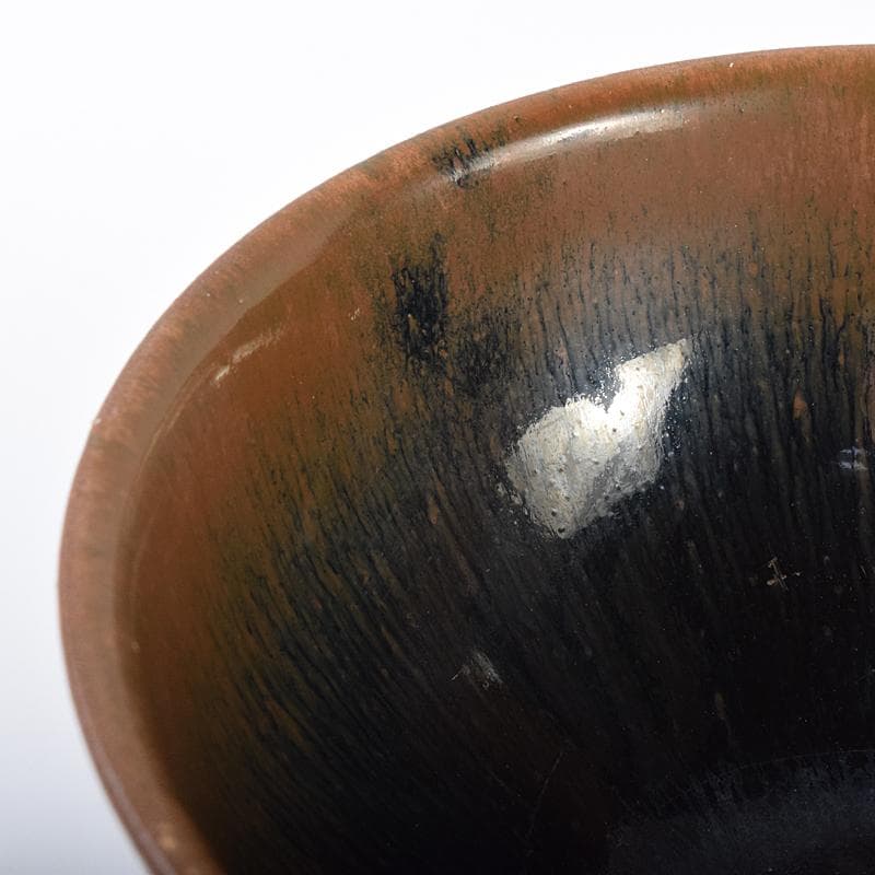 中国　南宋　建窯　兎毫盞　禾目天目茶碗　M　R7566