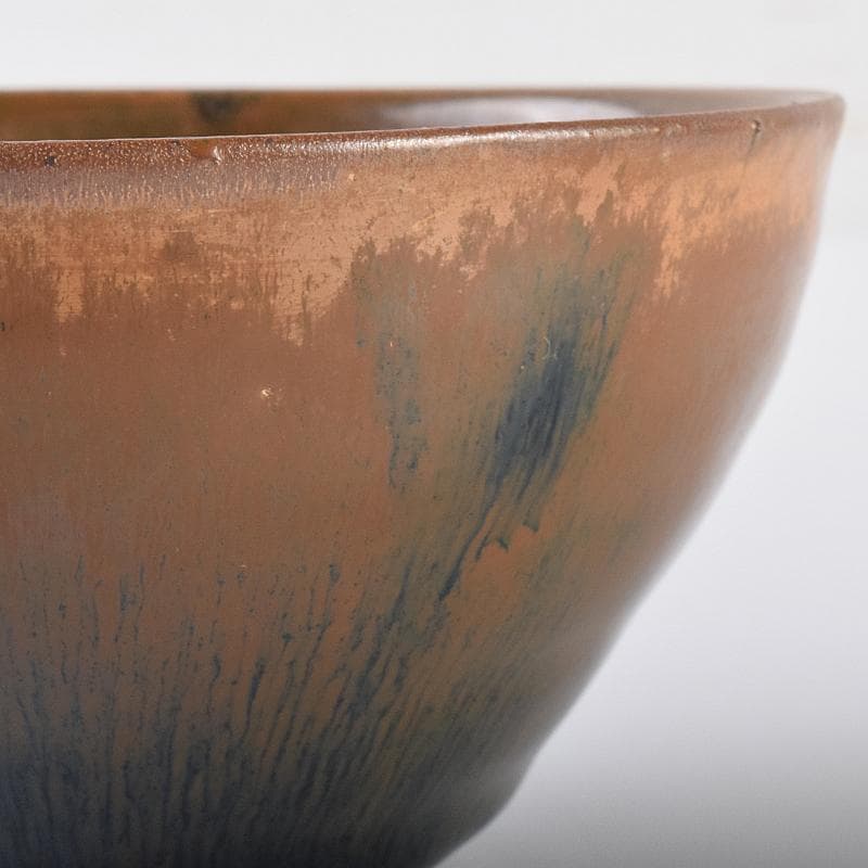 中国　南宋　建窯　兎毫盞　禾目天目茶碗　M　R7566