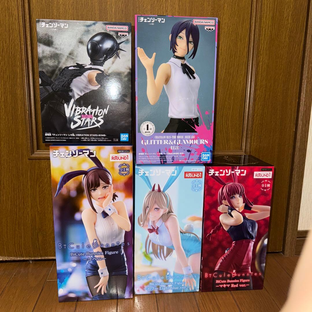 チェンソーマンプライズフィギュア 5点まとめ売り