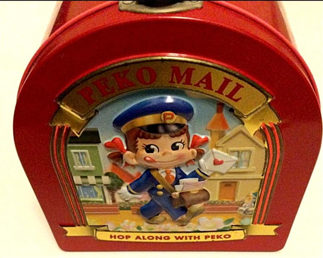 ✨超レア✨不二家　FUJIYA  ペコちゃん　当時物　ブリキ缶　BOX