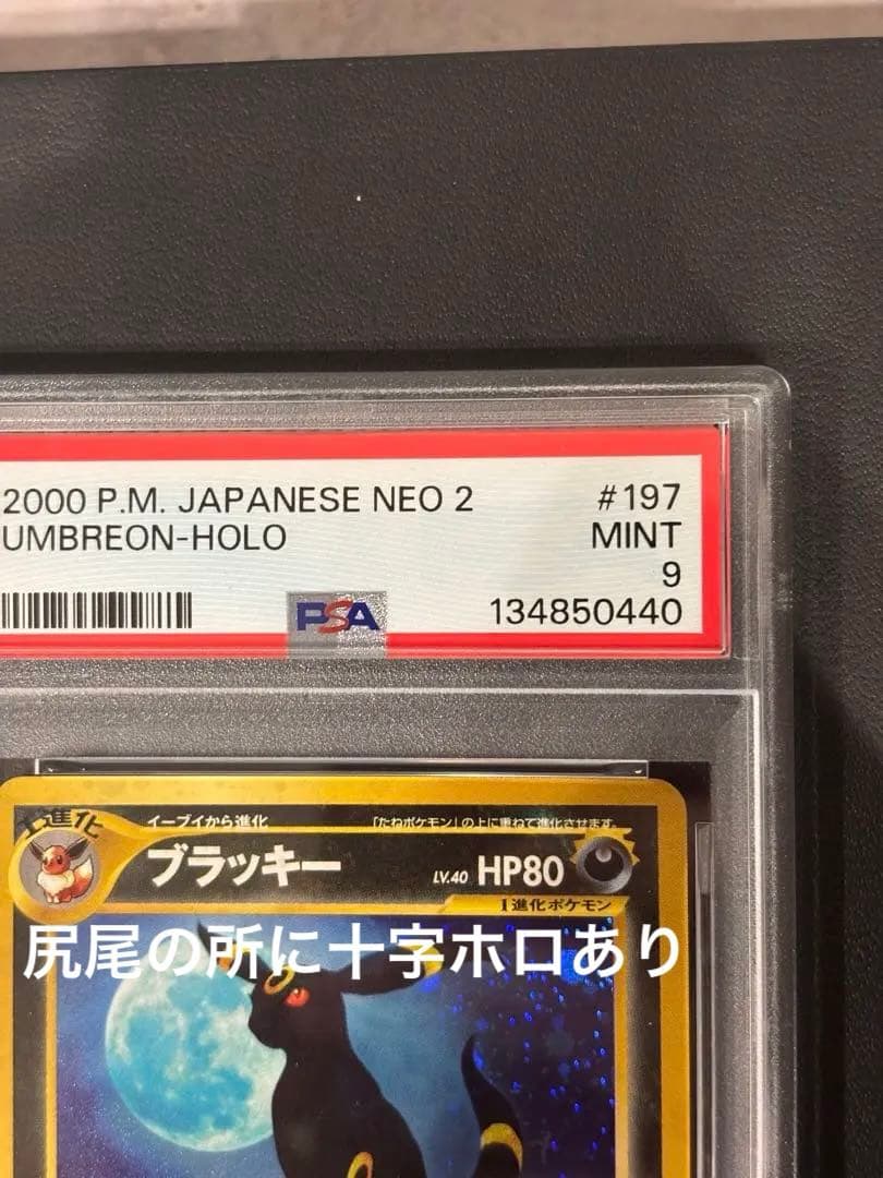 『美品』ブラッキー 旧裏　拡張パック第2弾 遺跡をこえて…PSA9