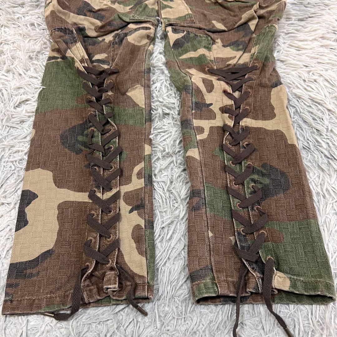 m6439【マリテフランソワジルボー】アーカイブ ミリタリーパンツ レースアップ