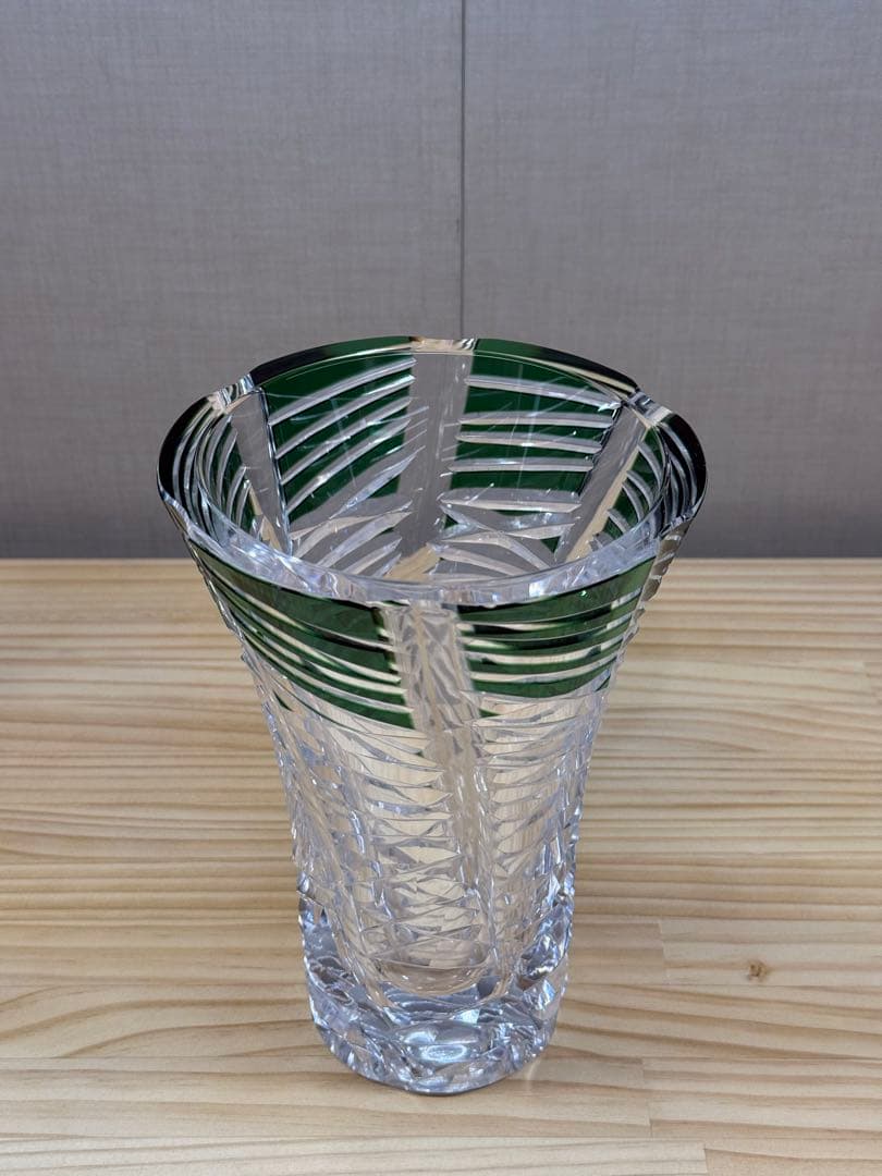 【新品未使用】カガミクリスタル　花器　f457-2568cgr