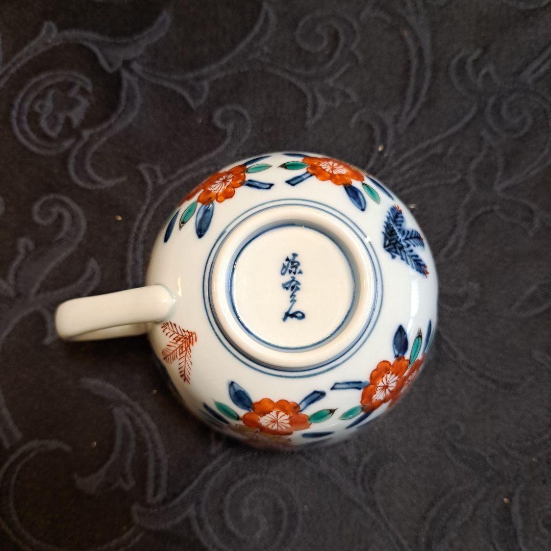 源右衛門　染錦　コーヒーカップ(6セット)