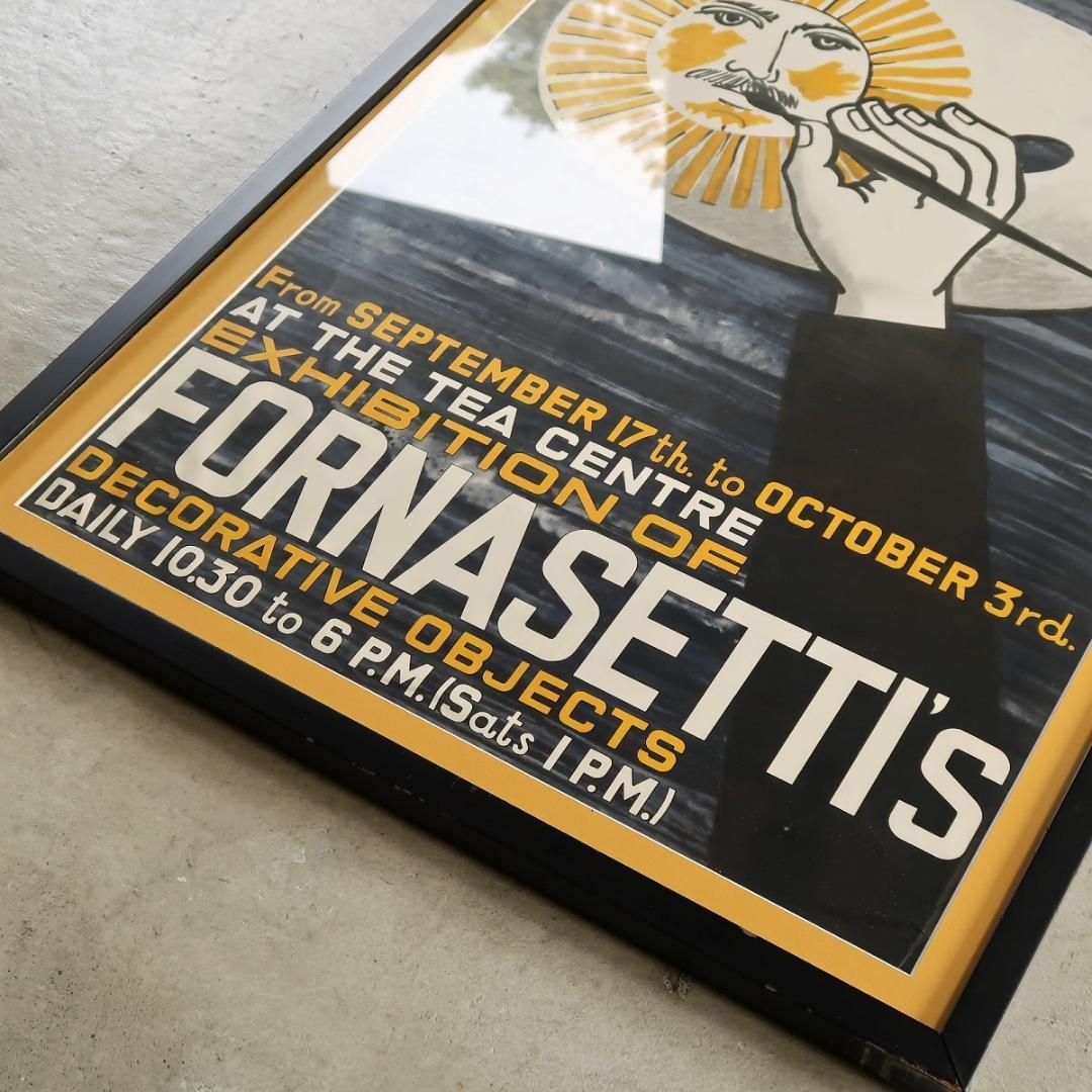 Fornasetti フォルナセッティ 1959年 エキシビション ポスター