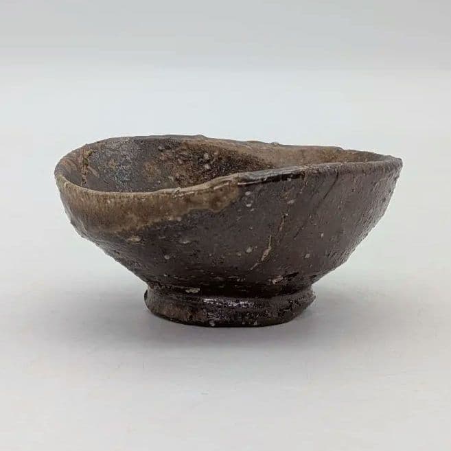 隠崎隆一 備前焼 酒呑 共箱 ぐい呑 酒器 酒盃 酒杯 食器 お猪口 おちょこ