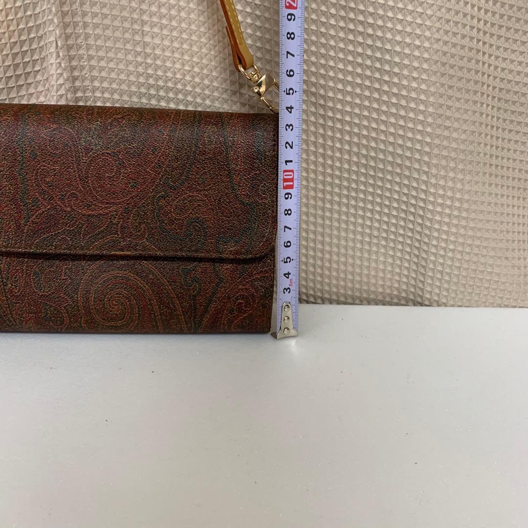 エトロ ワンショルダーバッグ ペイズリー柄 PVC 金具