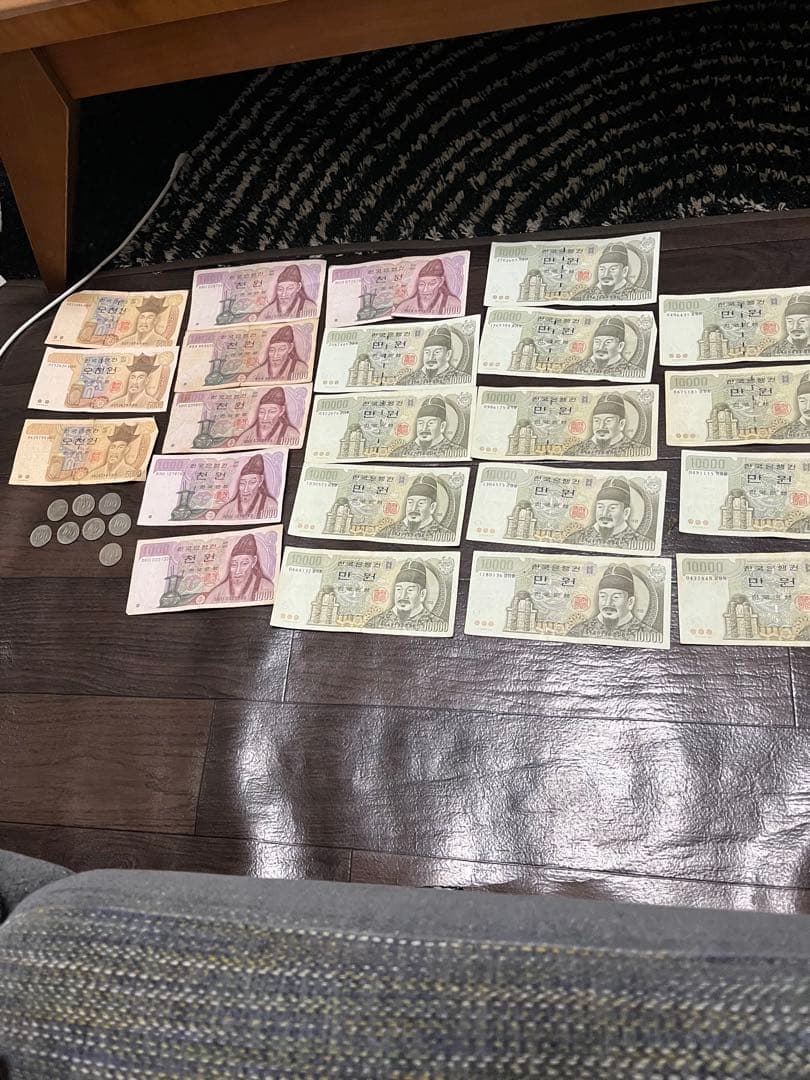 韓国ウォン 紙幣・硬貨セット 旧貨幣コレクション用