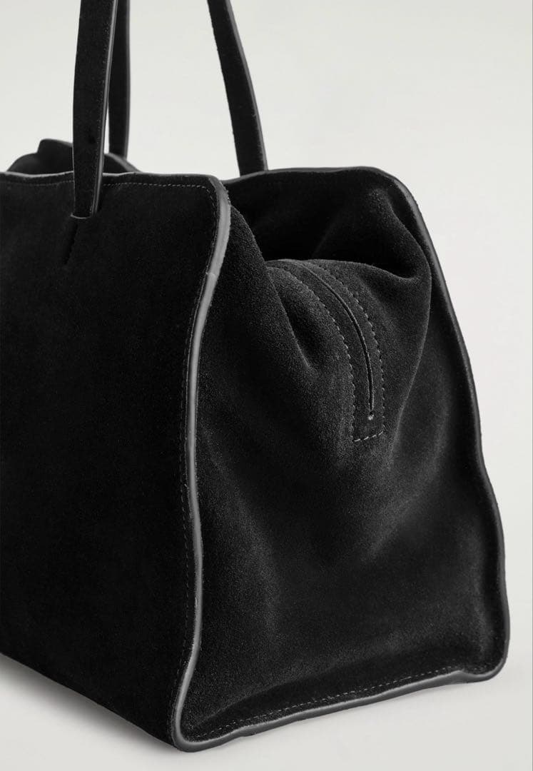 COS コス マレ ボウリングバッグ スエード ショルダーバッグ ハンドバッグ