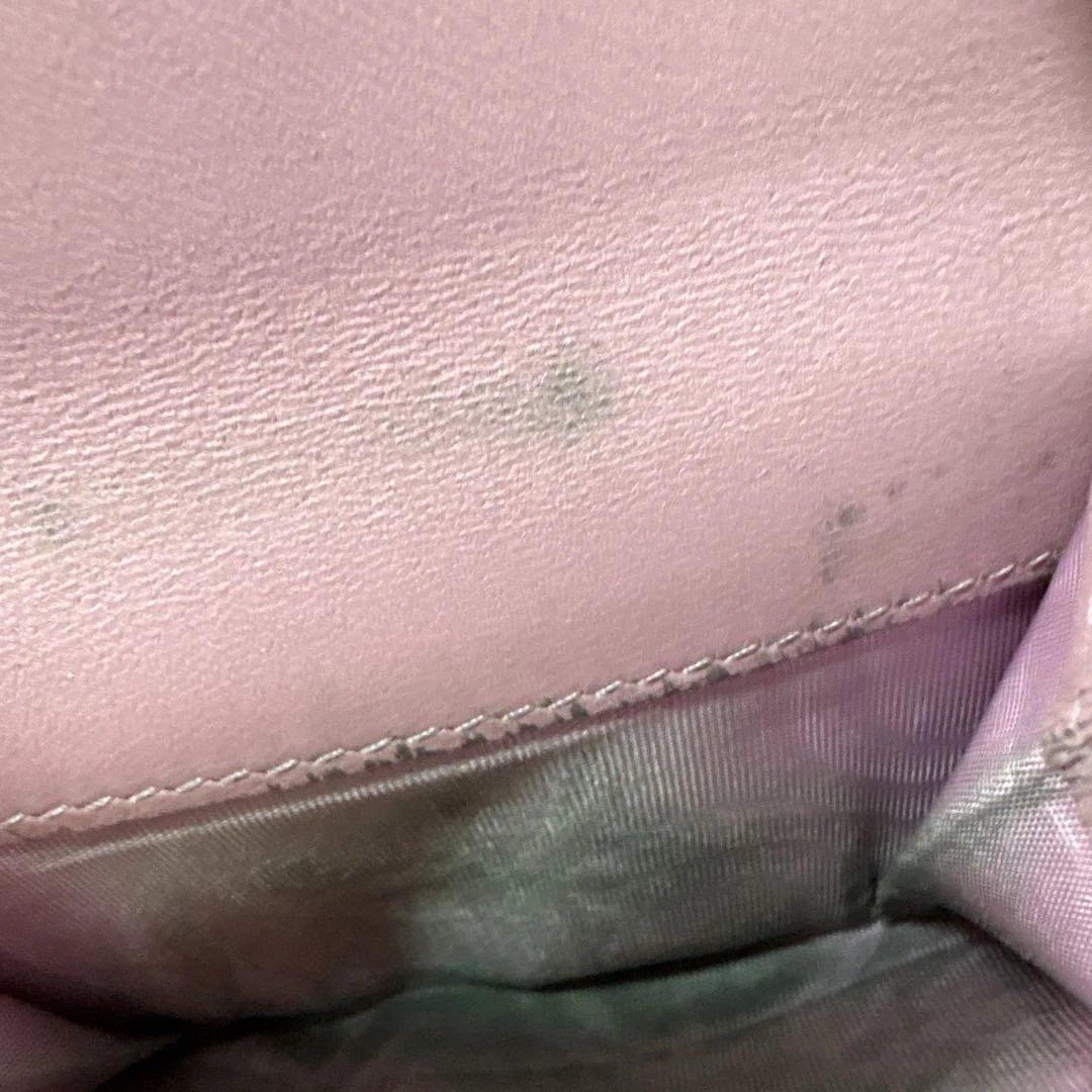 Dior 三つ折り財布 ピンク