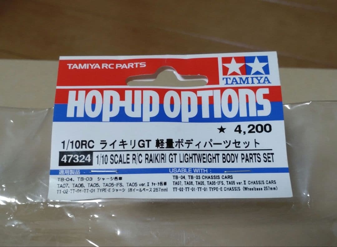 タミヤ 1/10RC ライキリGT 軽量ボディパーツセット【未開封品】