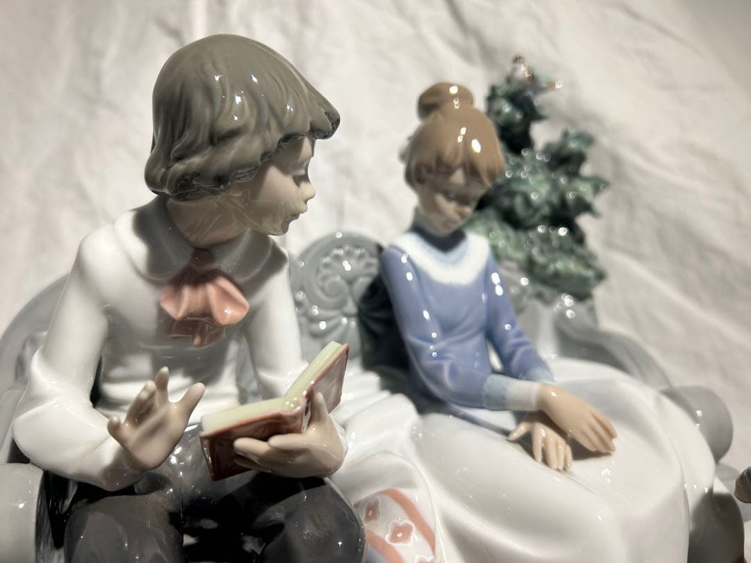 リアドロ　「ときめき」　廃盤品　男女と犬