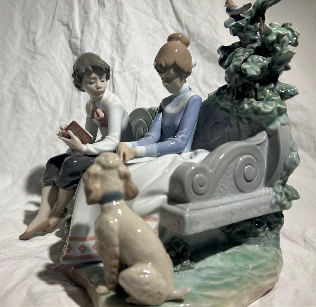 リアドロ　「ときめき」　廃盤品　男女と犬