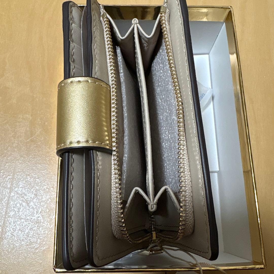 MICHAEL KORS ゴールド 二つ折り財布